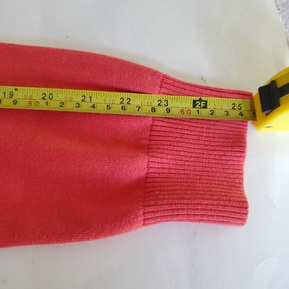 Foxcroft Supima Cotton Half Zip Sweater 2X Coral Orange Mock Neck Pullover Soft - Picture 10 of 12